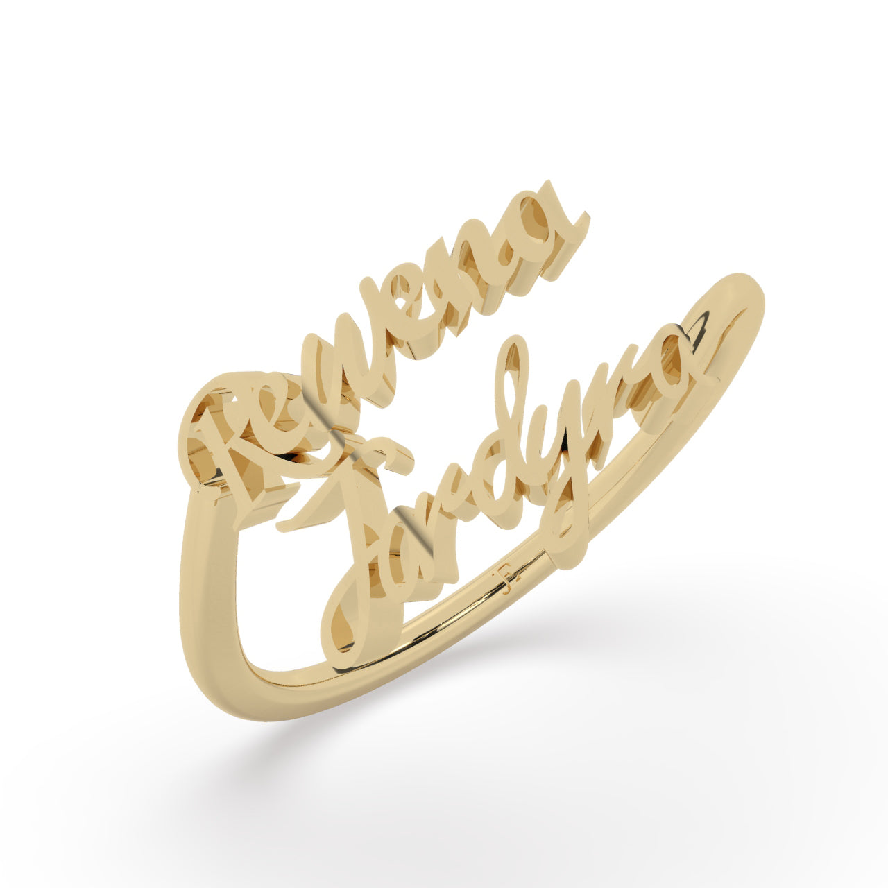 Personalized Adjustable Name Ring - Gold Plated | Free Shipping- The  Precious Gifts